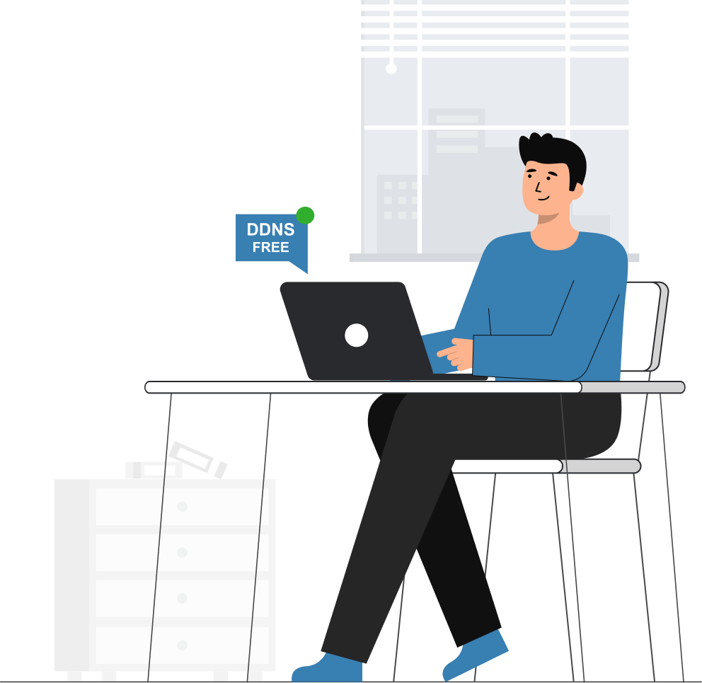 Usuario cadastrando DDNS Free